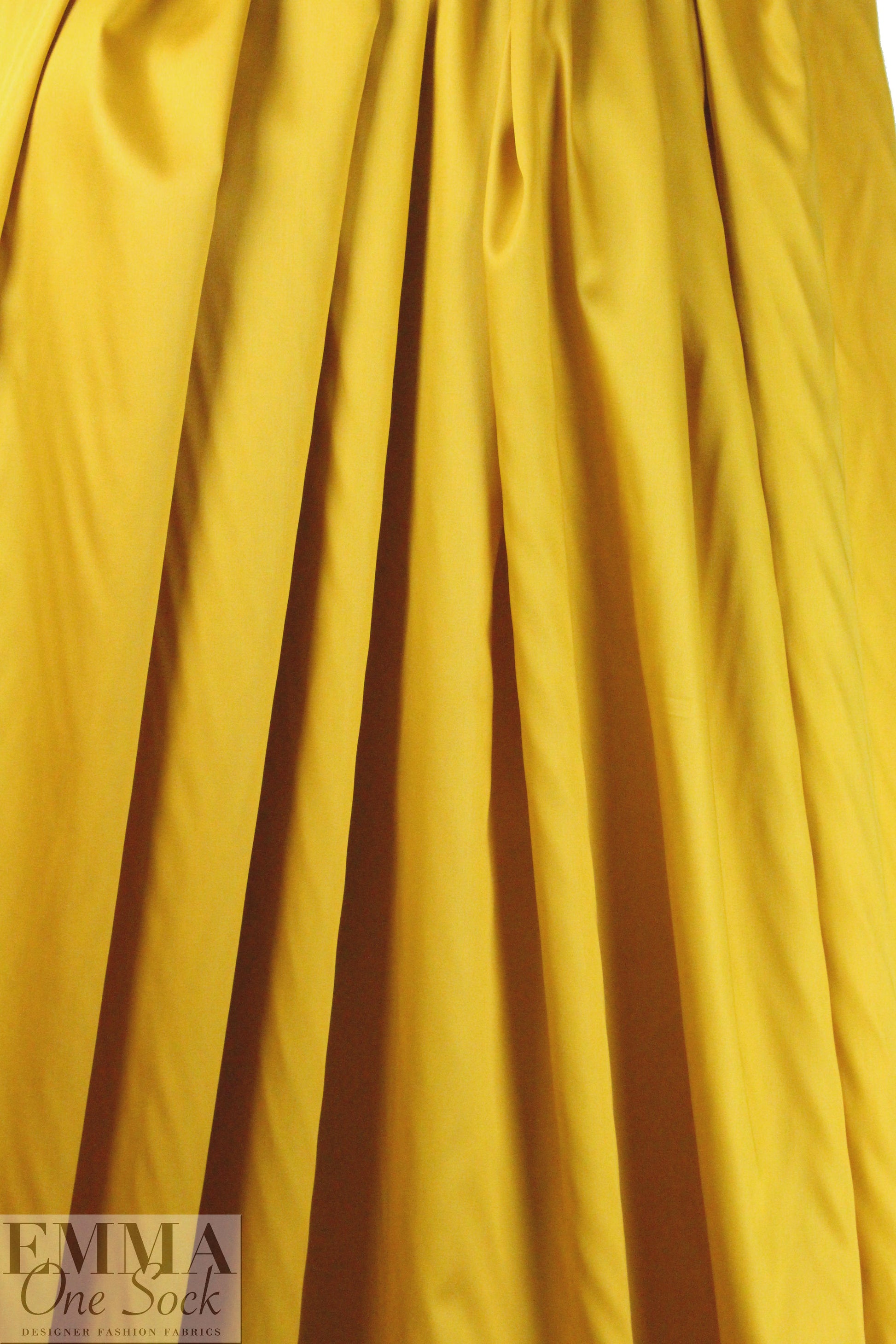 Giza 100% egyptian cotton shirting - golden yellow 1.75 yd