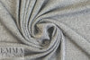 NY designer gray tweedy 2x2 ribbed sweater knit