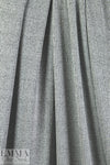 NY designer gray tweedy 2x2 ribbed sweater knit 1.25 yds