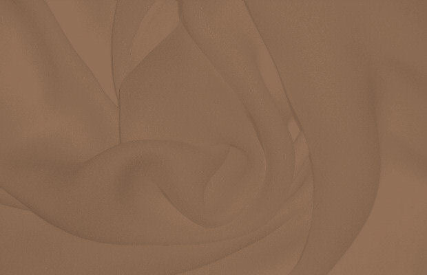 100% silk double georgette 2 yds Color #187 Maple