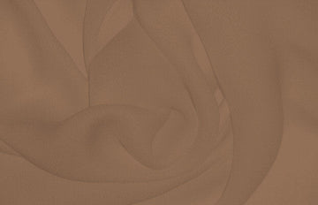 100% silk double georgette 2 yds Color #187 Maple