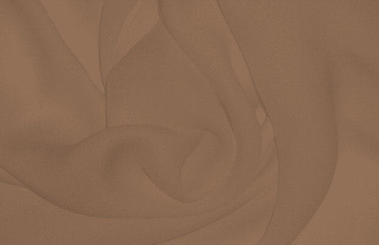 100% silk double georgette 2 yds Color #187 Maple