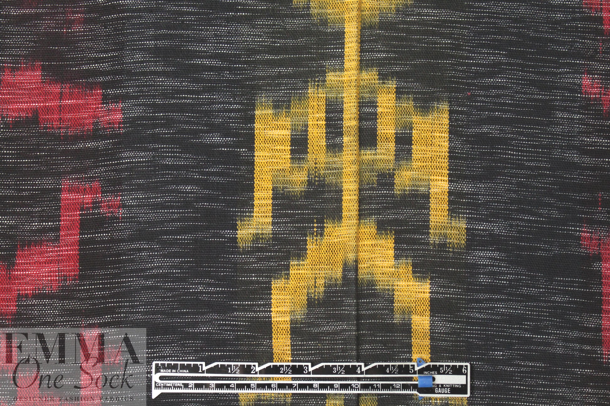 Guatemalan hand-loomed ikat - figure motif 2 yd