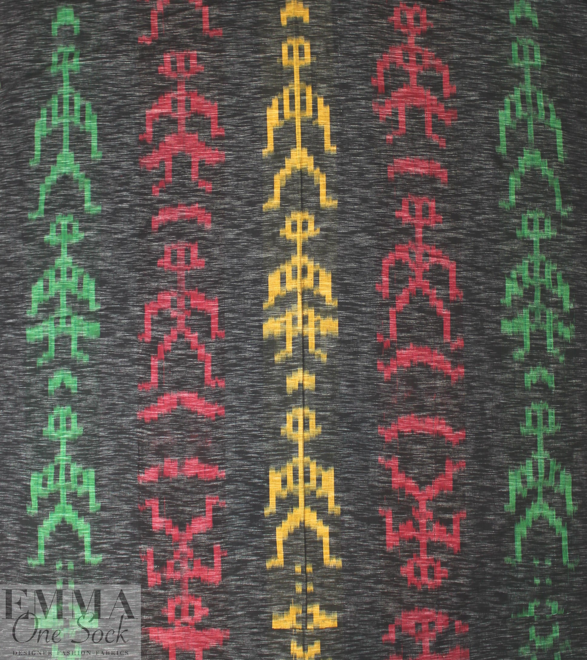 Guatemalan hand-loomed ikat - figure motif