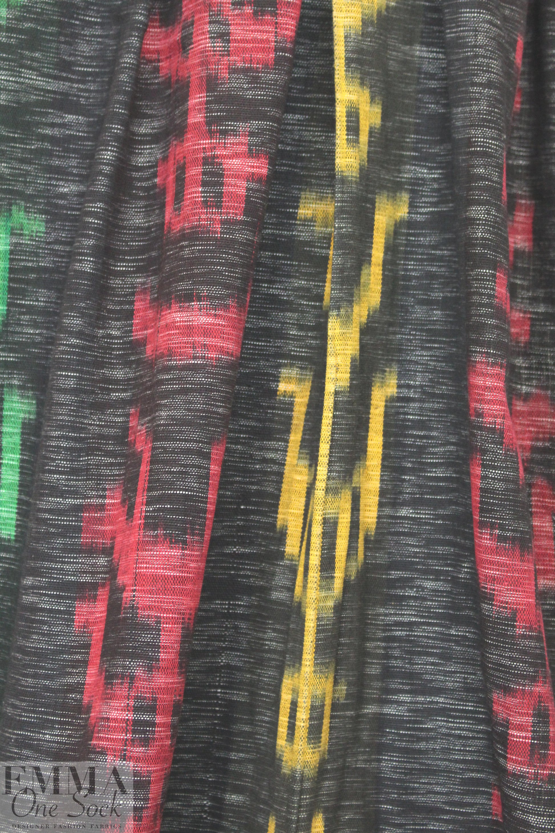 Guatemalan hand-loomed ikat - figure motif 2 yds