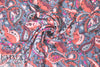 NY designer decorative paisley hammered silk 1.125 yds