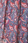 NY designer decorative paisley hammered silk 1.125 yds