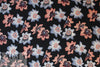 NY designer quirky flowers hammered silk woven 1.375 yd