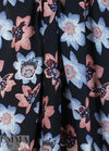 NY designer quirky flowers hammered silk woven 1.375 yds
