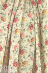 NY designer vintage bouquets hammered silk woven