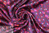 NY designer painterly blooms hammered silk woven