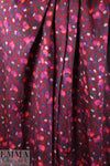 NY designer painterly blooms hammered silk woven
