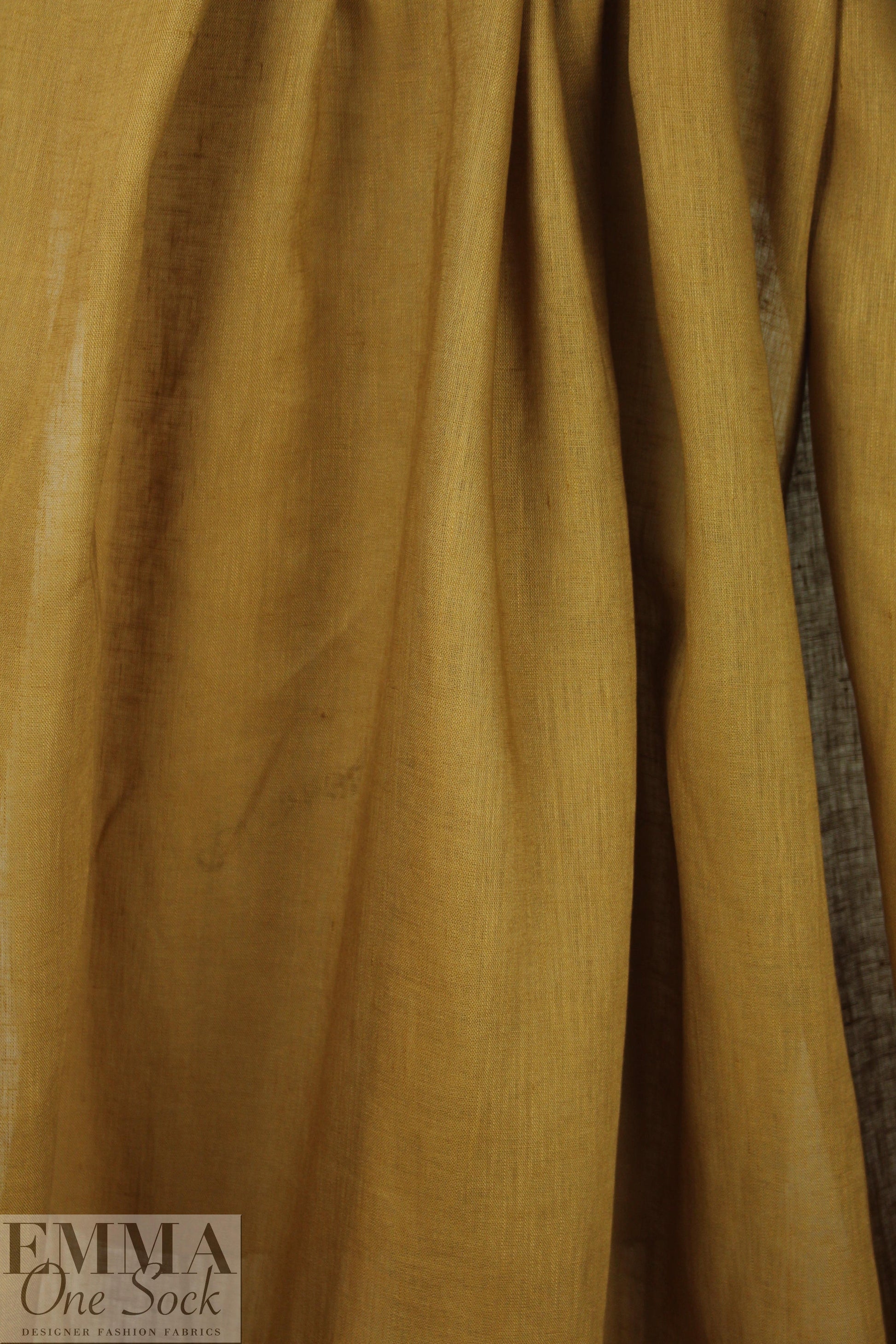 European lightweight linen woven - butterscotch 1.8 yds