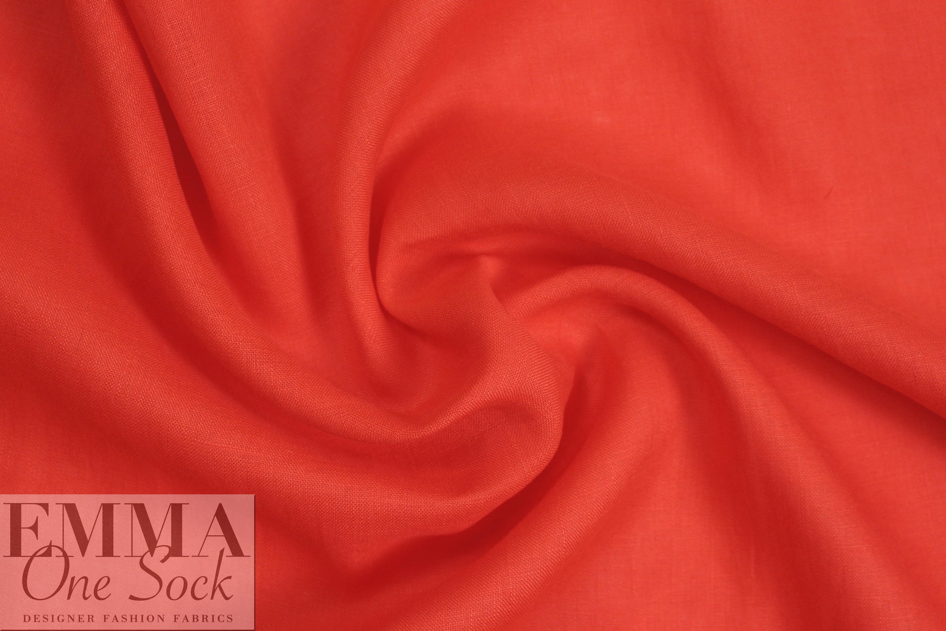 European lightweight linen woven - persimmon 2.1 yds