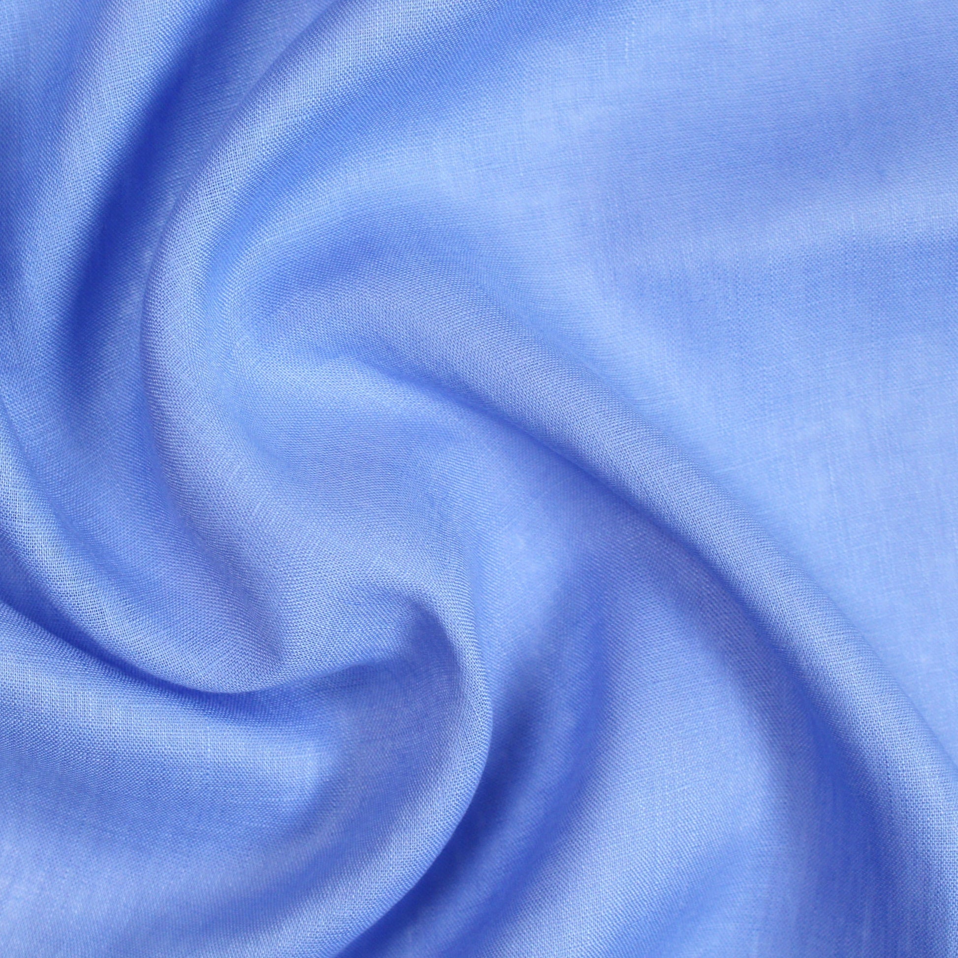 European lightweight linen woven - French blue