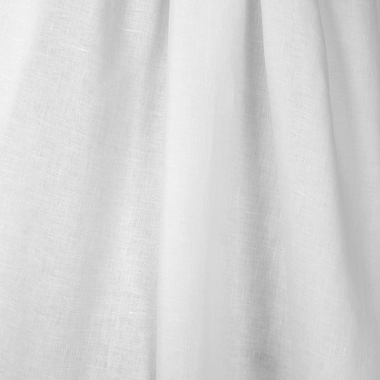 European lightweight linen woven - white