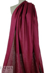 European lightweight linen woven - cranberry wine 1.375 yds