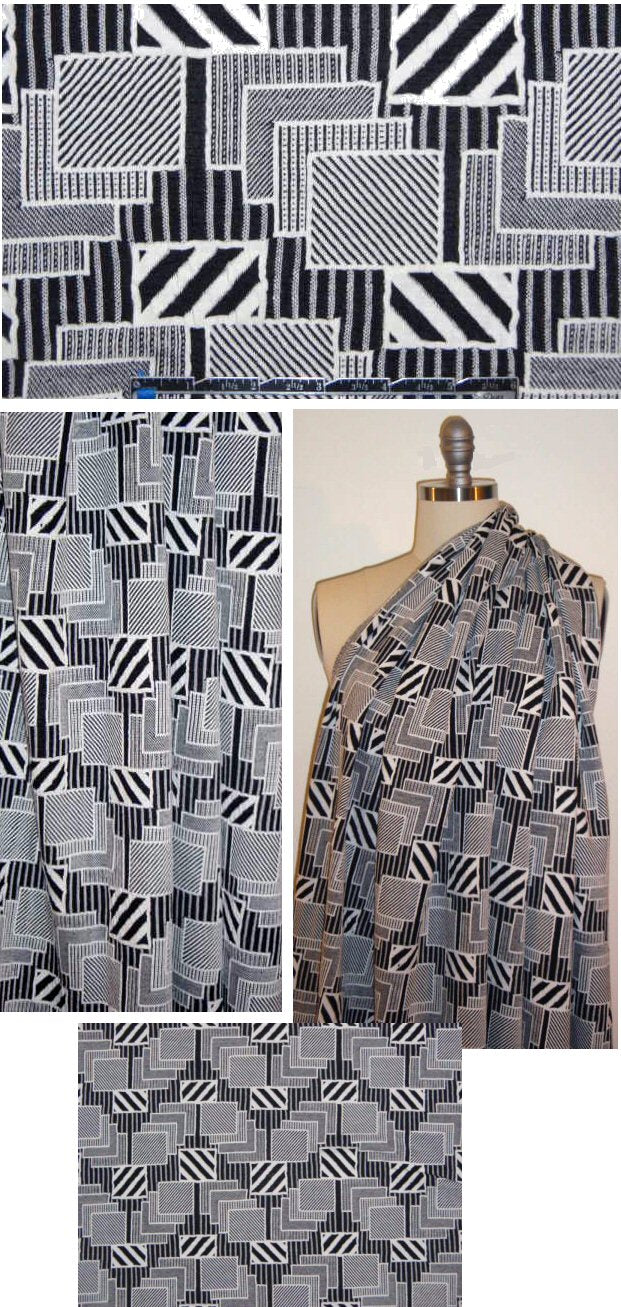 'pick a card' yarn-dye novelty knit - midnight/cream
