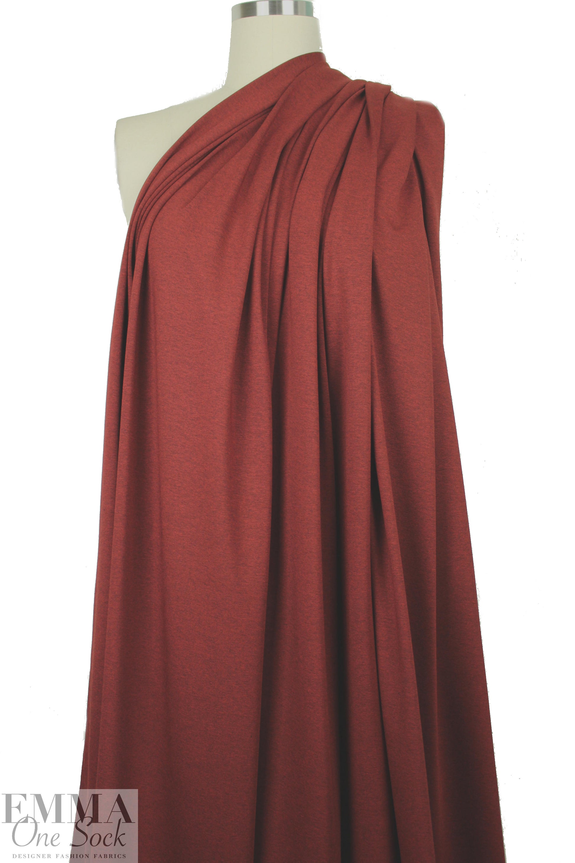 brick heather lightweight rayon jersey 4-way