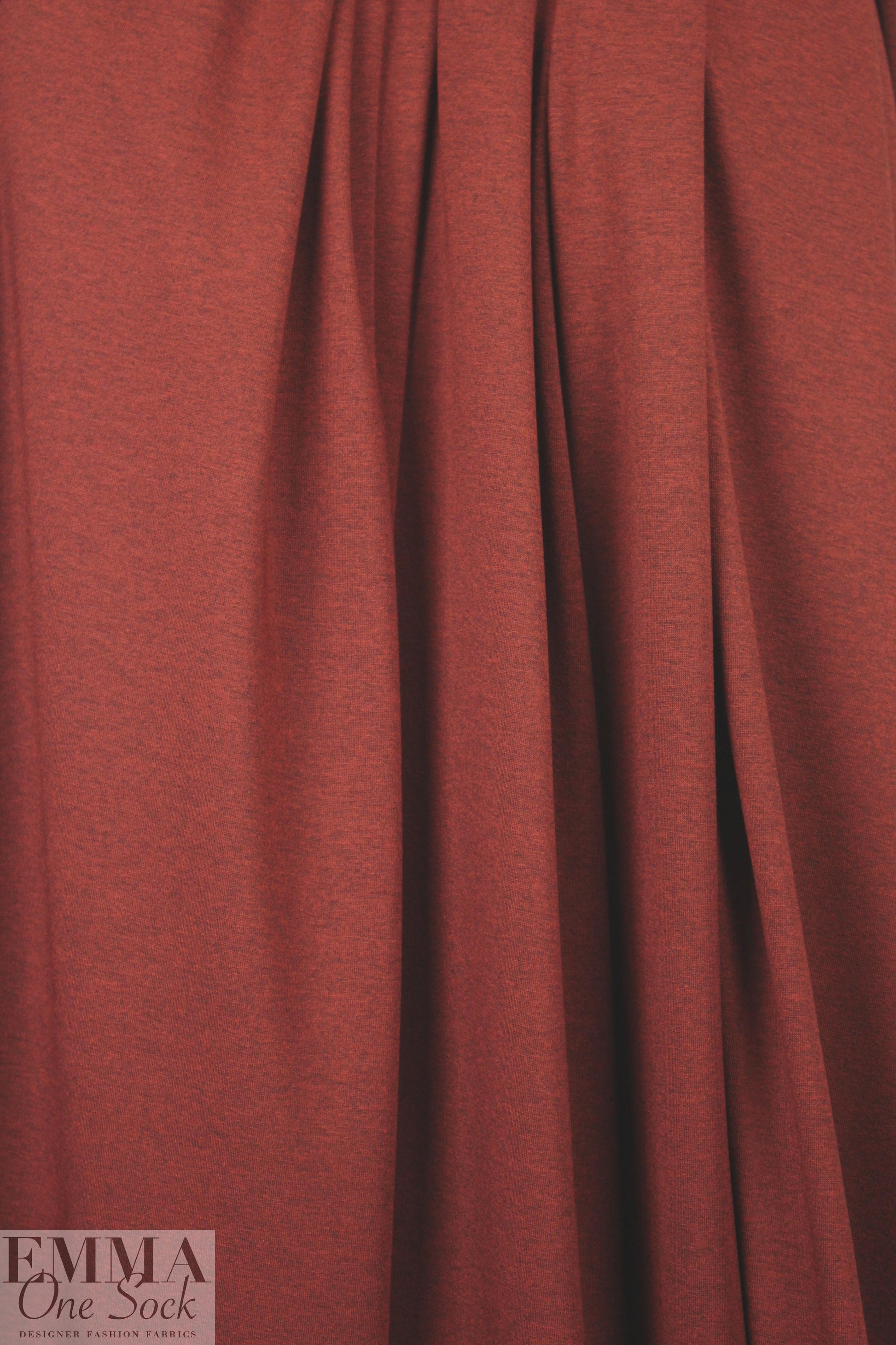 brick heather lightweight rayon jersey 4-way 1.75 yd