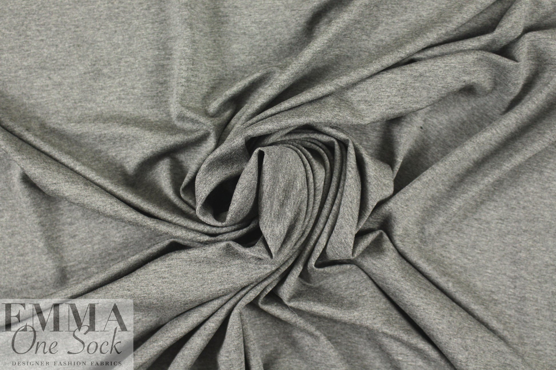 gray heather lightweight rayon jersey 4-way 1.625 yd