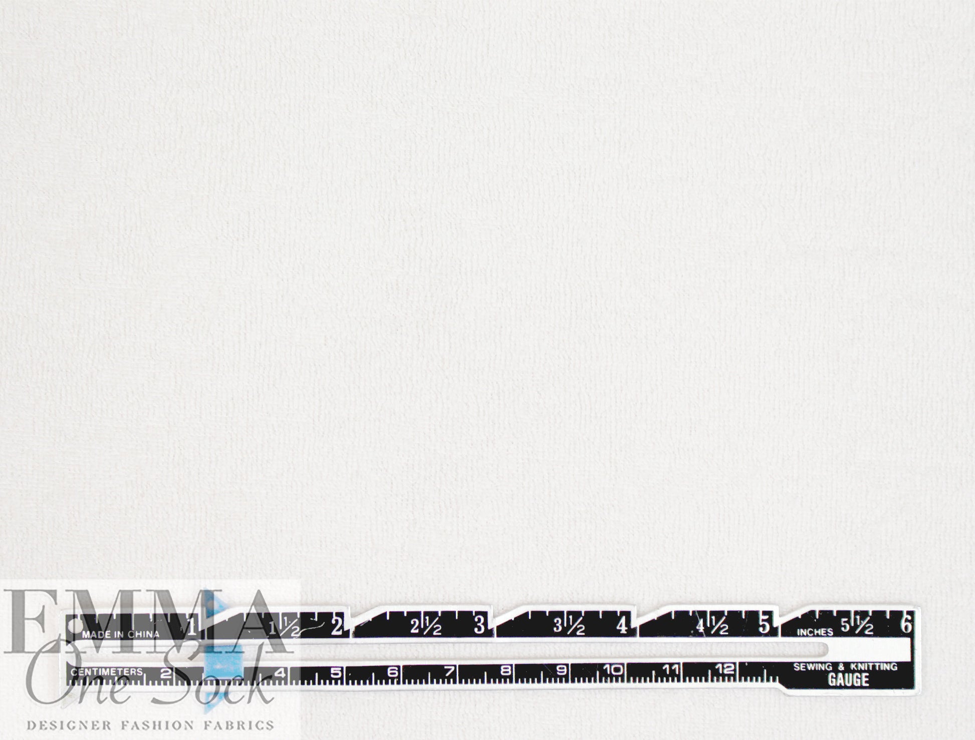 cotton blend knitted terry - creamy white 3 yd