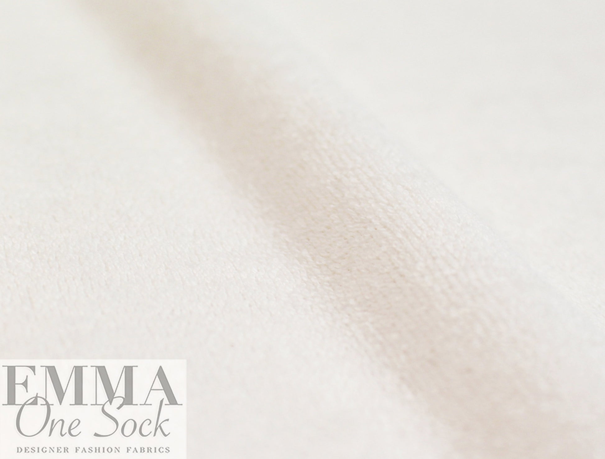 cotton blend knitted terry - creamy white 3 yd