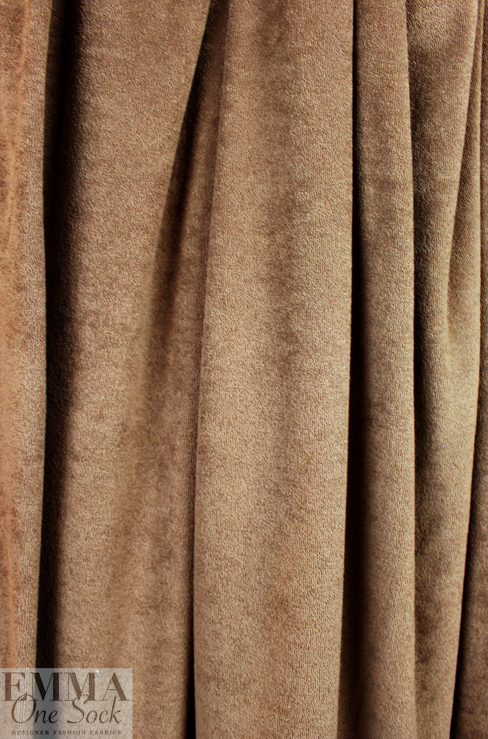 cotton blend knitted terry - cocoa 1 yard
