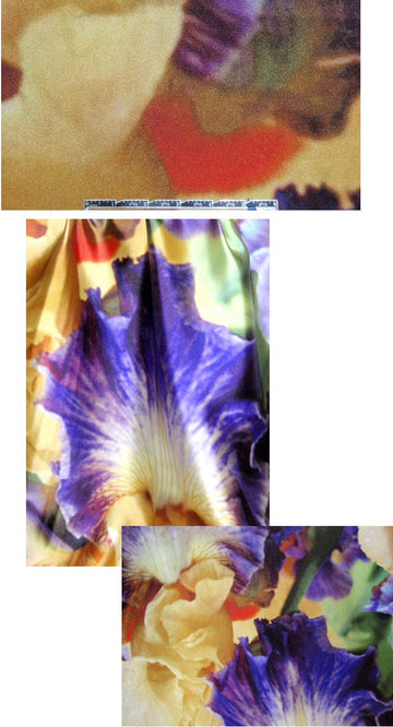 0scar oversized floral silk heavy satin panel 1.4 yds