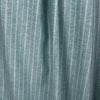 hemp/organic cotton yarn dyed stripe - teal/soft white 1.875 yd