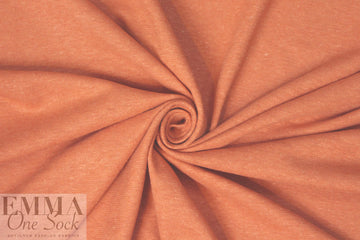 hemp/organic cotton jersey - soft orange 1 yard