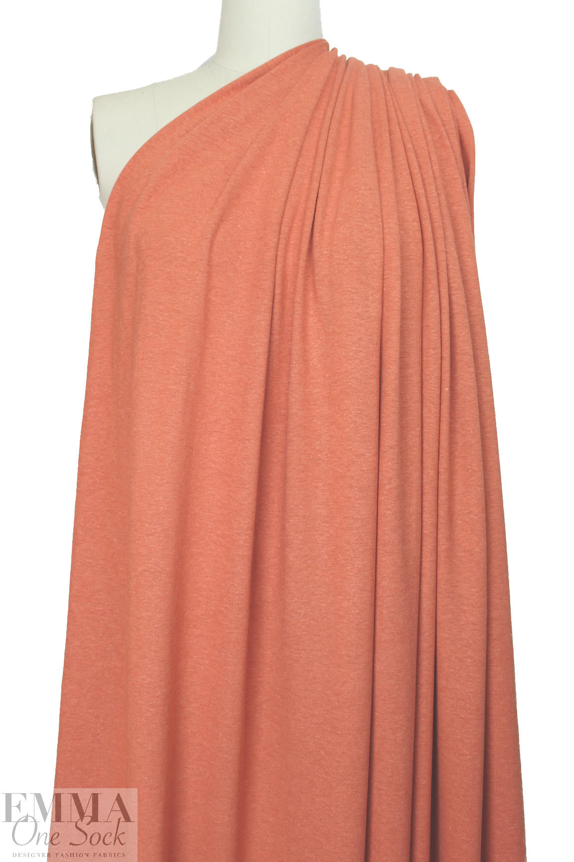 hemp/organic cotton jersey - soft orange 1.70 yds
