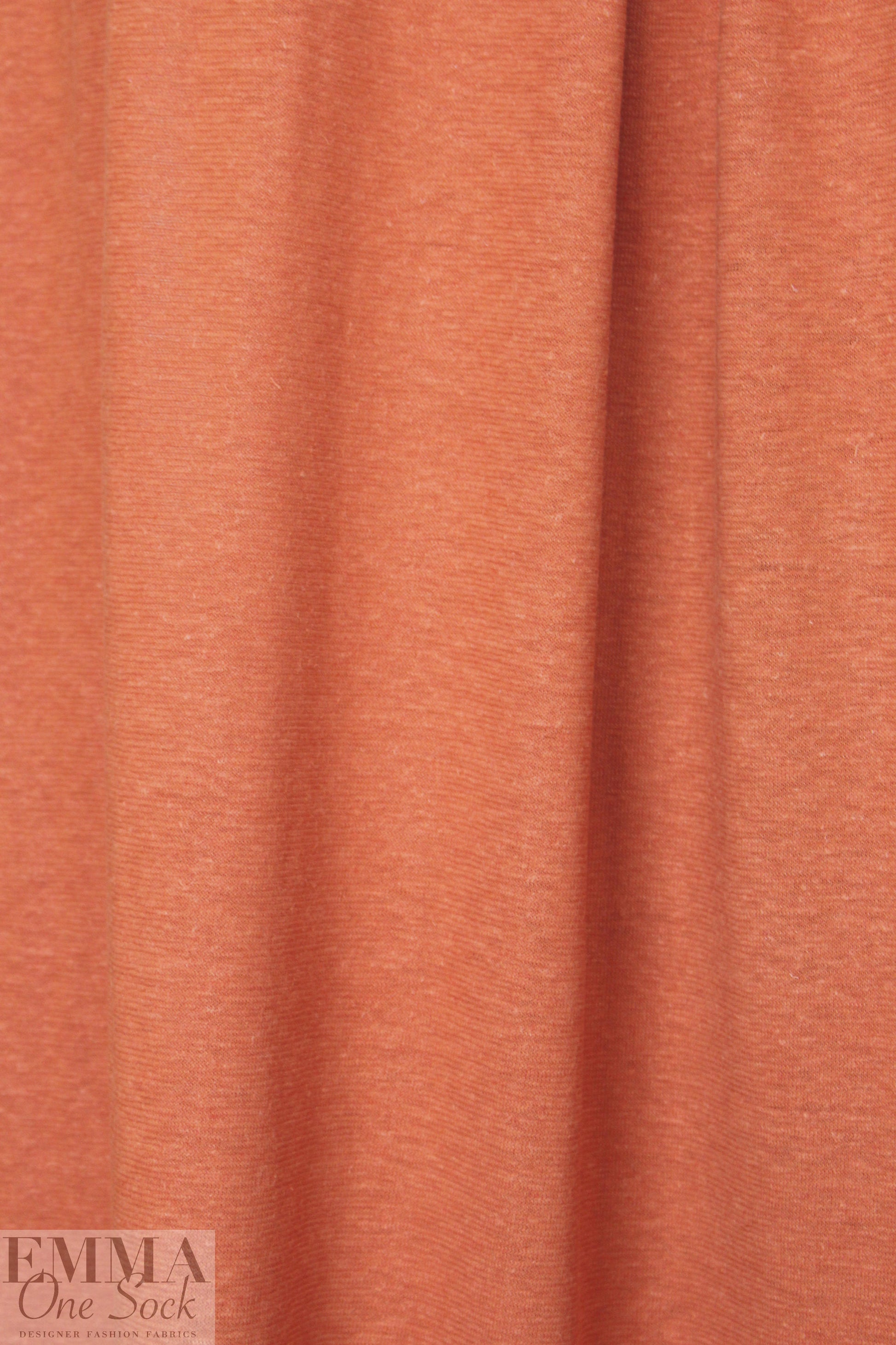 hemp/organic cotton jersey - soft orange 1 yard