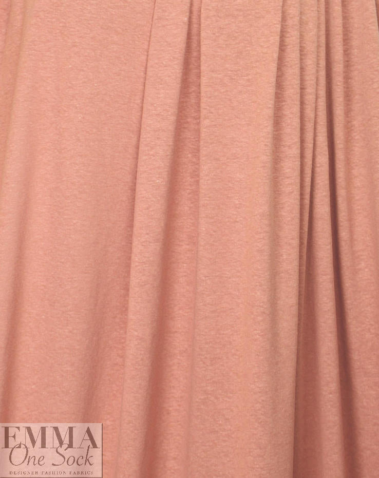 hemp/organic cotton jersey - terra cotta .5 yds