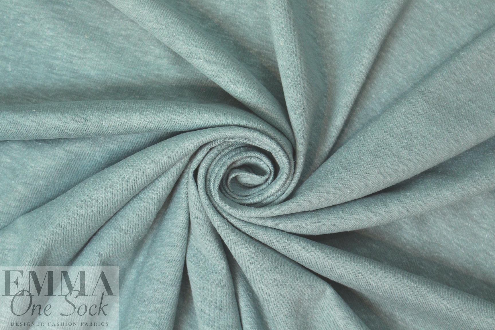 hemp/organic cotton jersey - dusty teal 1.5 yd