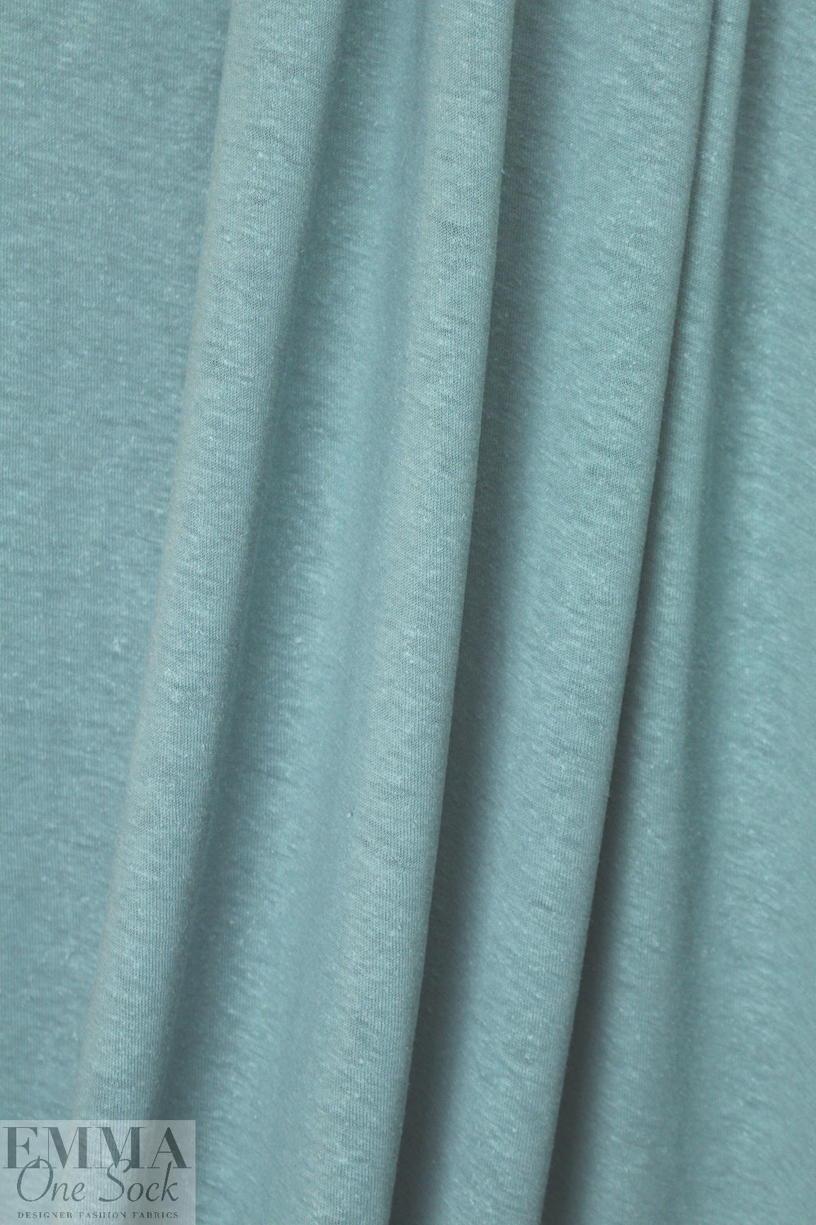 hemp/organic cotton jersey - dusty teal 1.5 yds