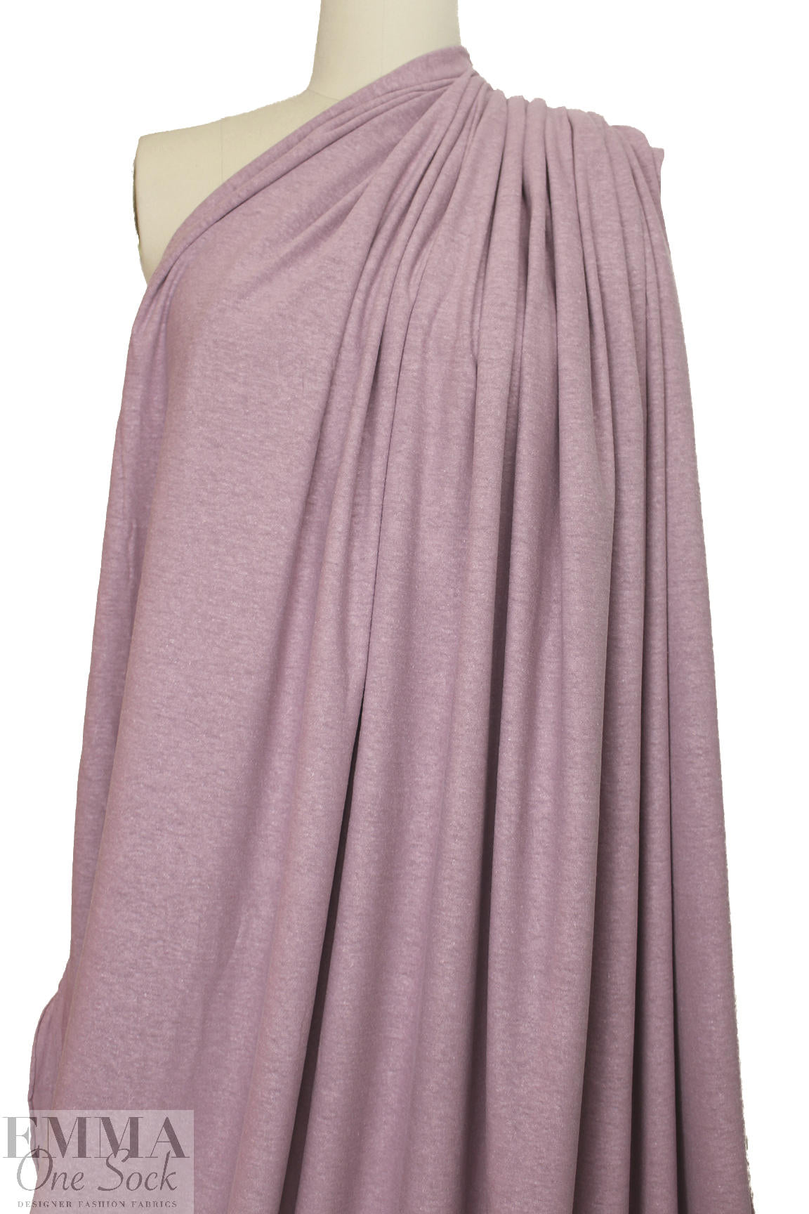 hemp/organic cotton jersey - dusty lilac 1.125 yds