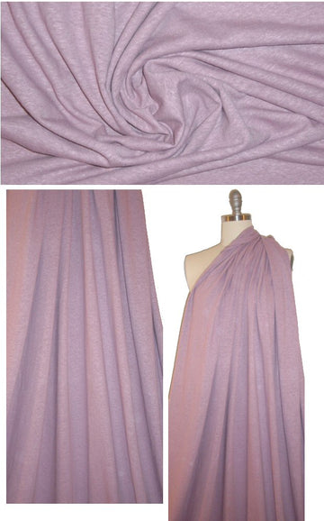 hemp/organic cotton jersey - dusty lilac 1.125 yds