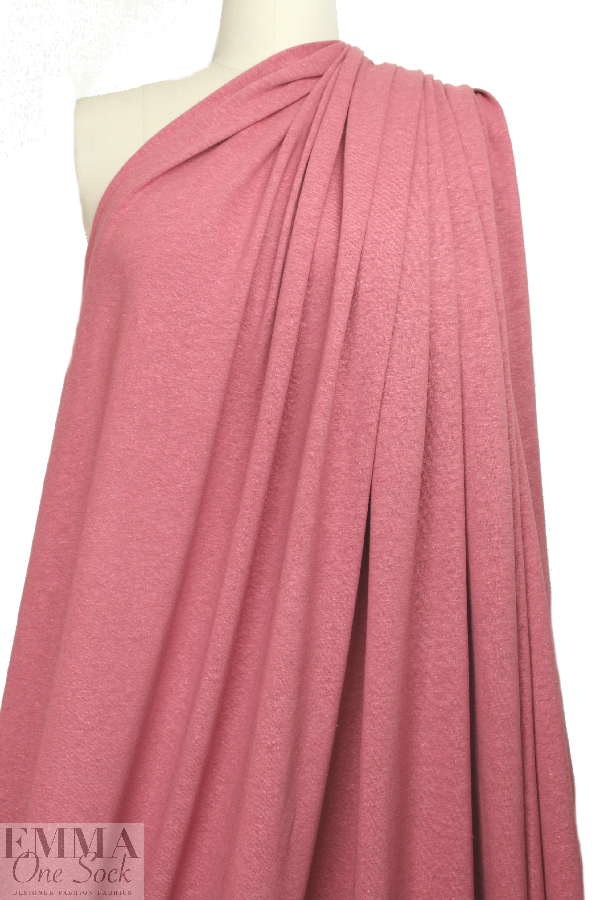 hemp/organic cotton jersey - dusty rose 1.375 yds