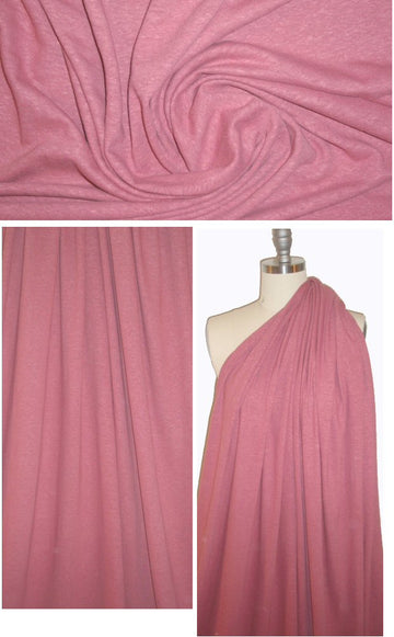 hemp/organic cotton jersey - dusty rose 1.375 yds