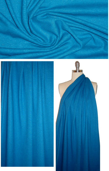 hemp/organic cotton jersey - lagoon blue 1.875 yds