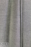 NY designer wool herringbone stretch woven - black/marshmallow 2.25 yd