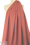 Italian wool herringbone woven - rustic rouge