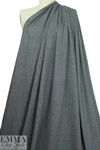 NY designer herringbone doubleknit - black/white