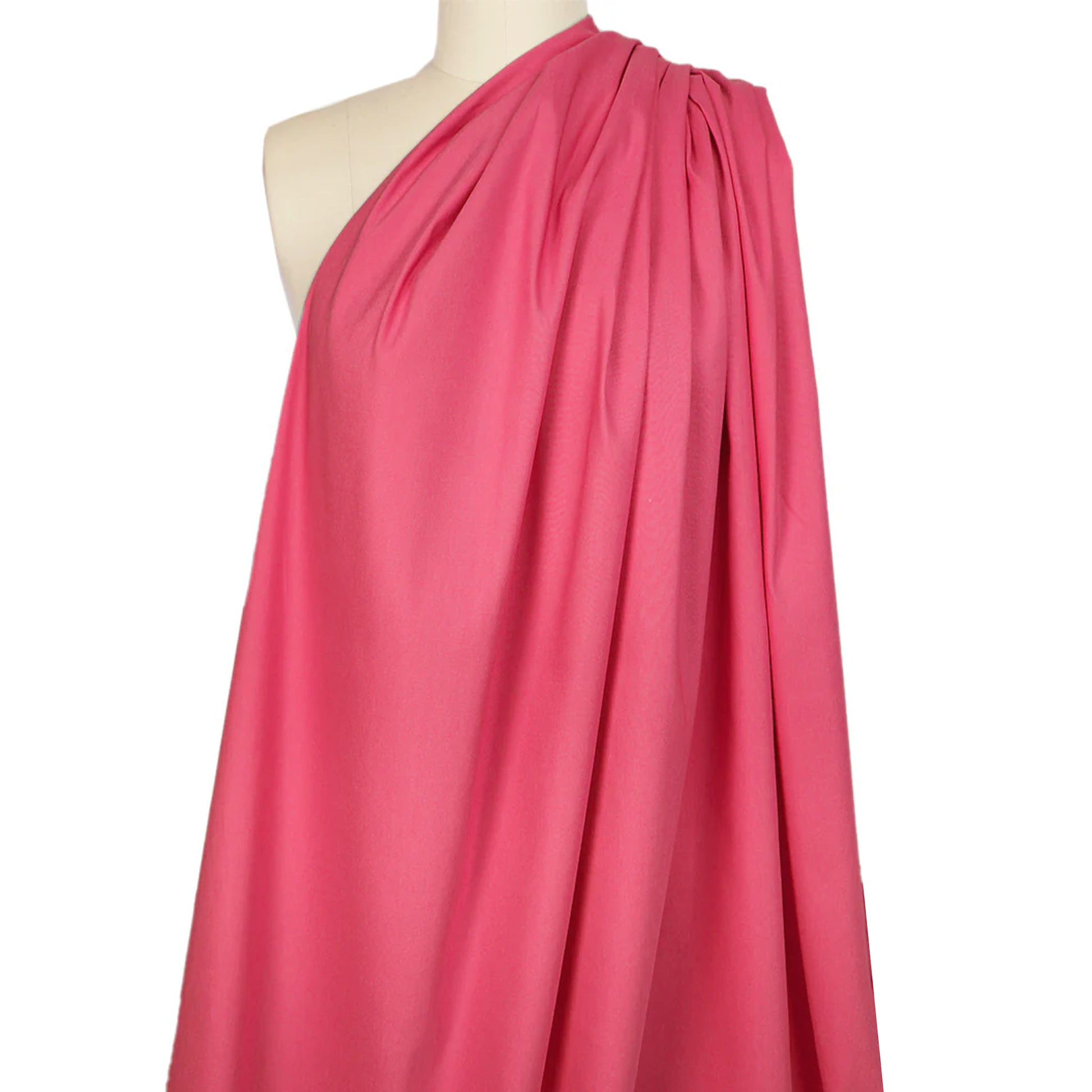 European linen/rayon stretch woven - hibiscus