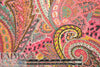 hi twist polysilk chiffon - pink/aqua paisley