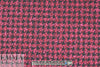 NY designer houndstooth check woven - midnight/pink 1.75 yds