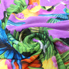 Italian 'hummingbird getaway' viscose chiffon panel