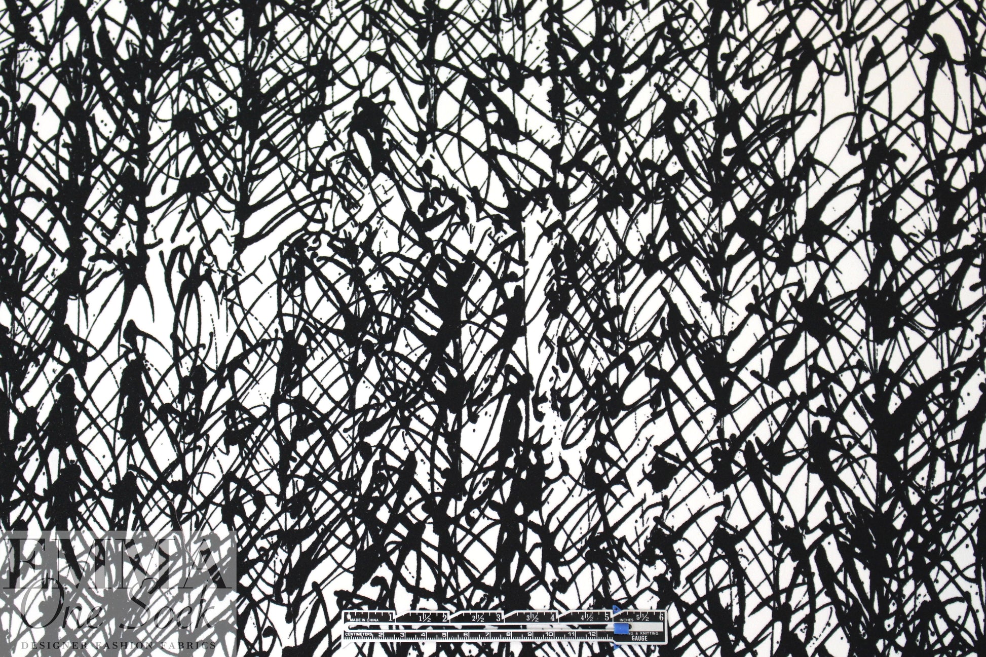 Mi11y doodly scribble viscose 'matte hybrid'