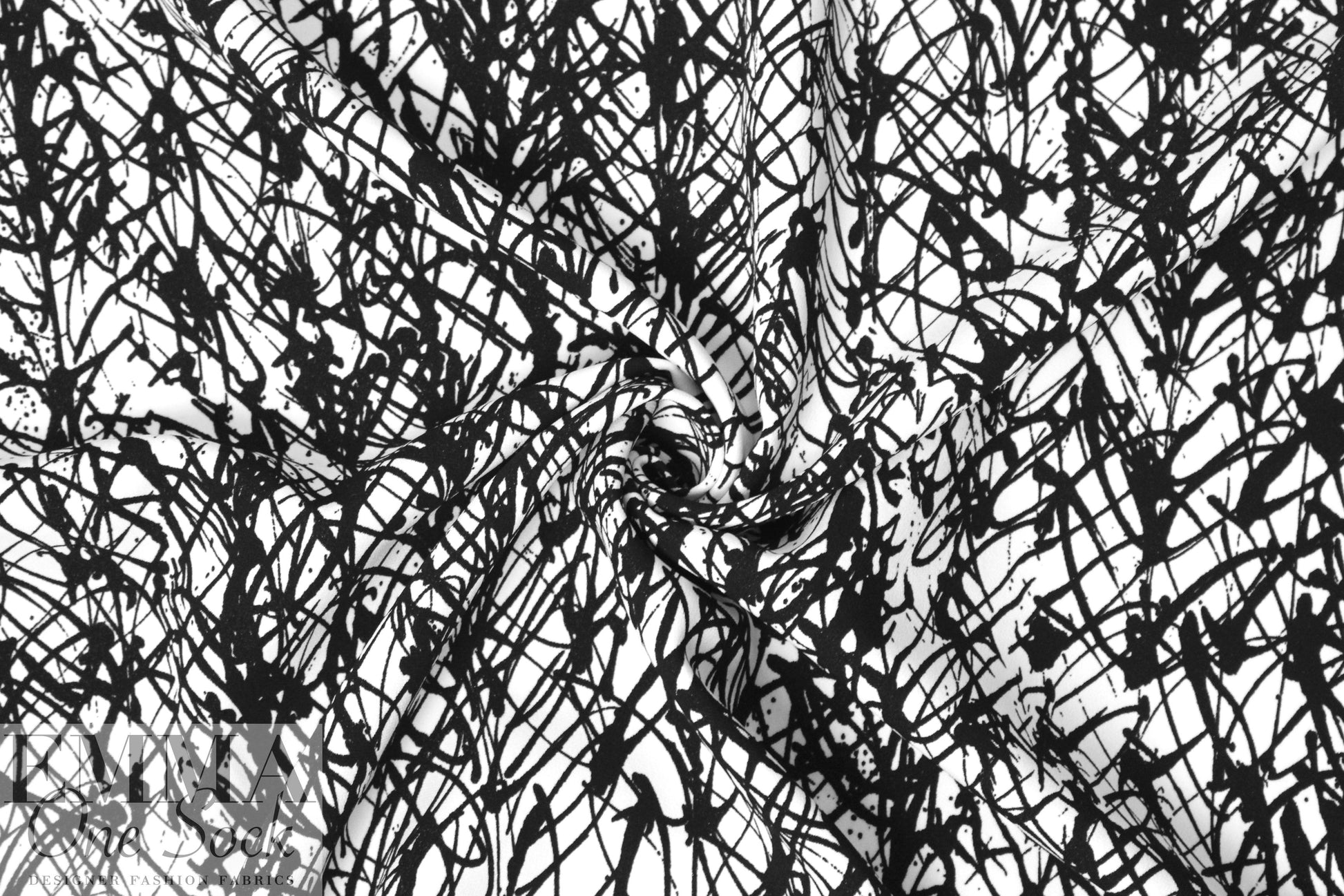 Mi11y doodly scribble viscose 'matte hybrid'